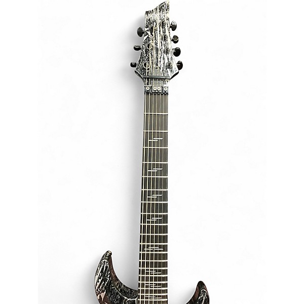 Used Schecter Guitar Research C7 FR-S Silver Mountain Solid Body Electric Guitar