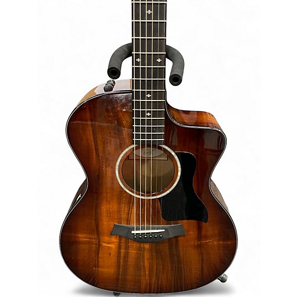 Used Taylor 224CEKDLX Shaded Edge Burst Acoustic Electric Guitar