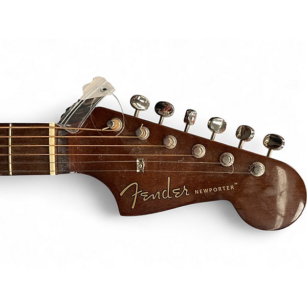 Used Fender Newporter Player Natural Acoustic Electric Guitar