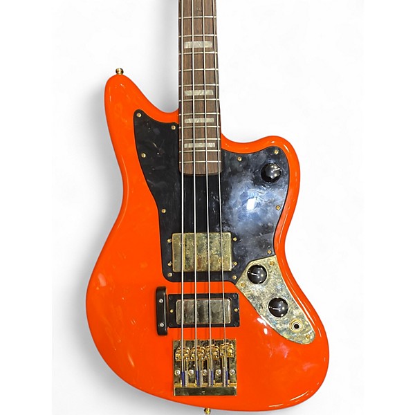 Used Fender Mike Kerr Jaguar Bass tigers blood orange Electric Bass Guitar