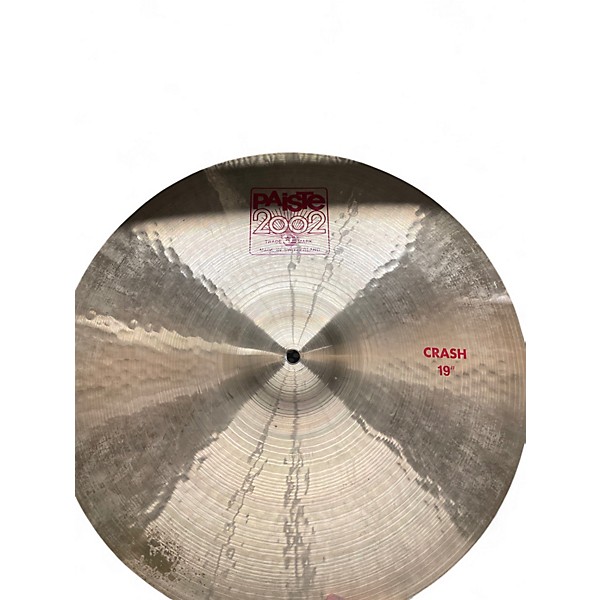 Used Paiste 19in 2002 Crash Cymbal