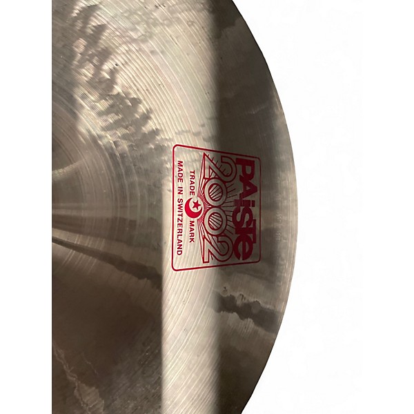 Used Paiste 19in 2002 Crash Cymbal