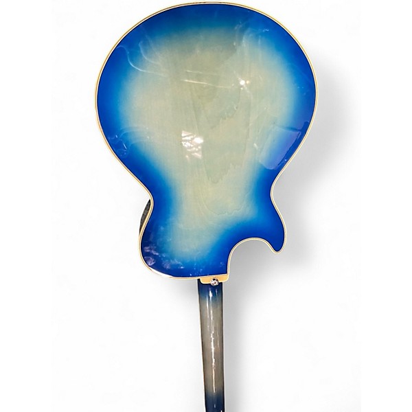 Used Ibanez GB10FMJBB Blue Hollow Body Electric Guitar