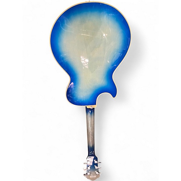 Used Ibanez GB10FMJBB Blue Hollow Body Electric Guitar