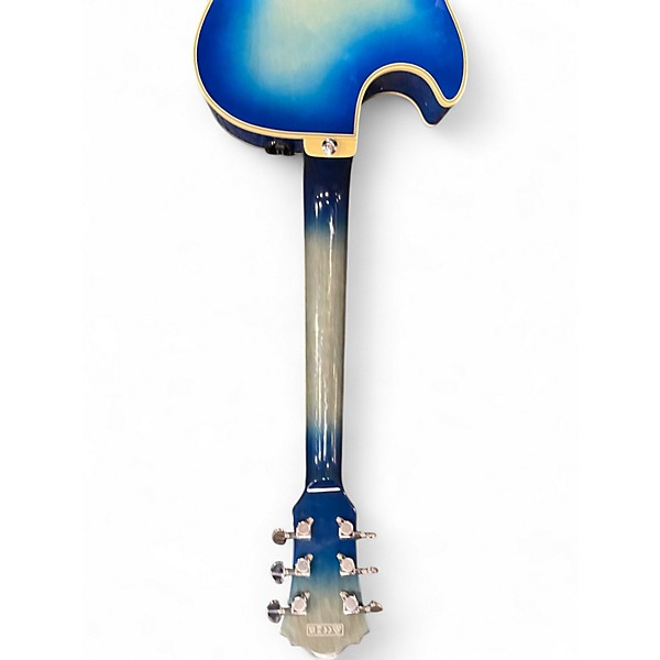 Used Ibanez GB10FMJBB Blue Hollow Body Electric Guitar