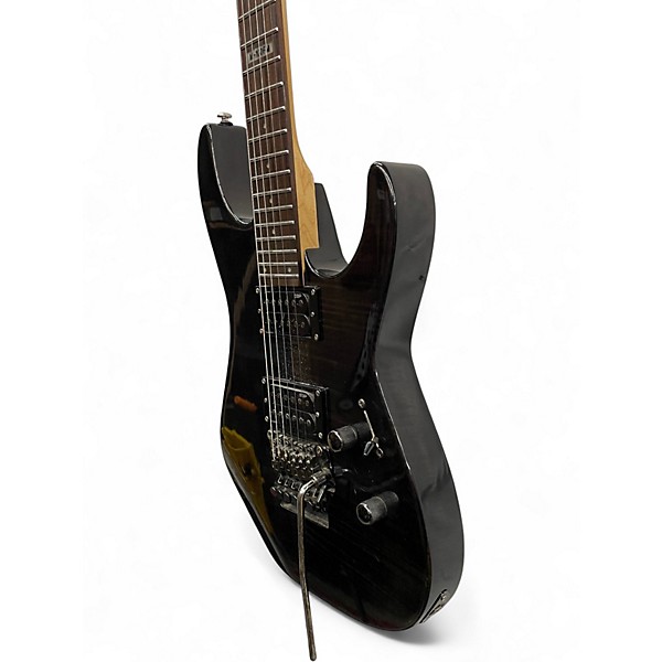 Used ESP LTD M100FM Trans Black Solid Body Electric Guitar