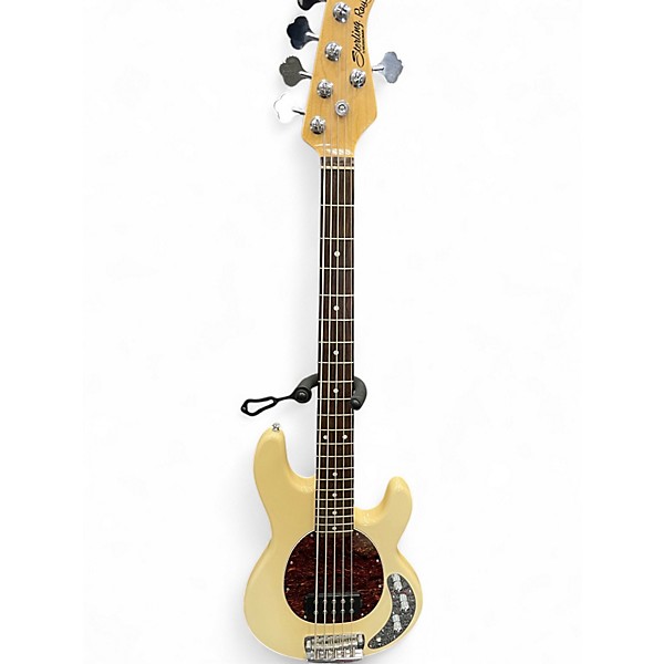 Used Sterling by Music Man Ray35 5 String Cream Electric Bass Guitar