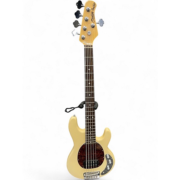 Used Sterling by Music Man Ray35 5 String Cream Electric Bass Guitar