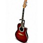 Used Ovation 1867 Red Acoustic Guitar