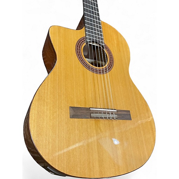 Used Cordoba C5CE Left Handed Natural Nylon String Acoustic Guitar
