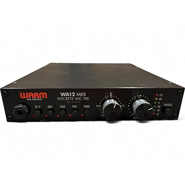 Used Warm Audio WA12 MKII Black Discrete Mic Pre Audio Interface