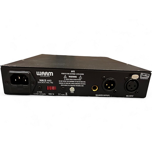 Used Warm Audio WA12 MKII Black Discrete Mic Pre Audio Interface