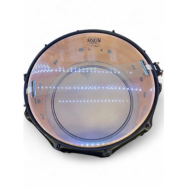 Used Spaun 14in SNARE BLACK SPARKLE Drum