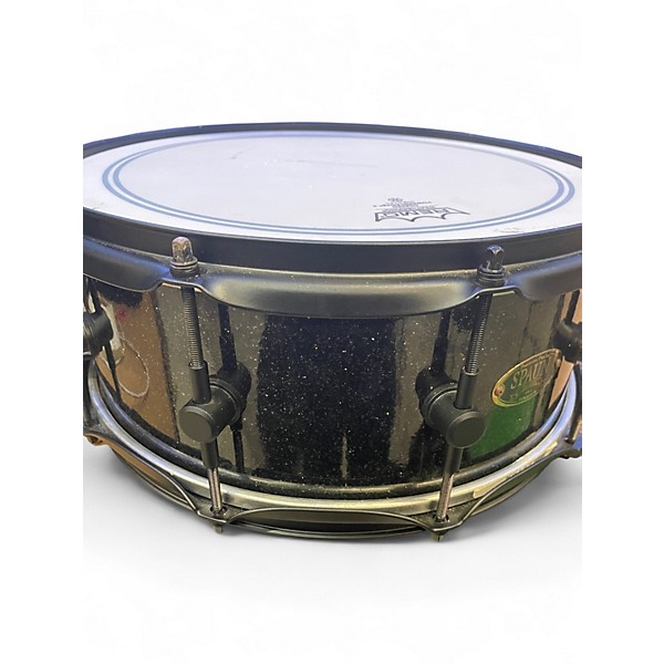 Used Spaun 14in SNARE BLACK SPARKLE Drum