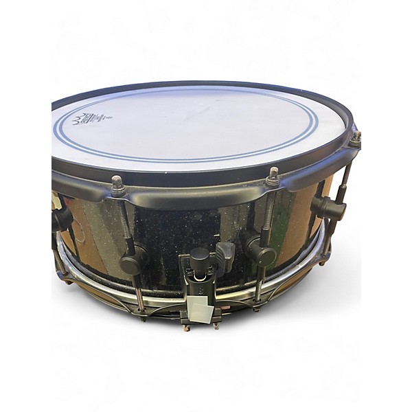 Used Spaun 14in SNARE BLACK SPARKLE Drum