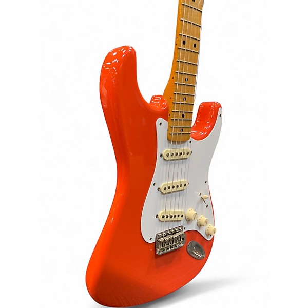 Used Fender Classic Series '50s Stratocaster Fiesta Red Solid Body Electric Guitar