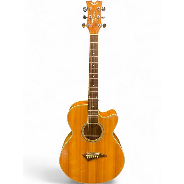 Used Dean Performer Spalted Maple Natural Acoustic Electric Guitar