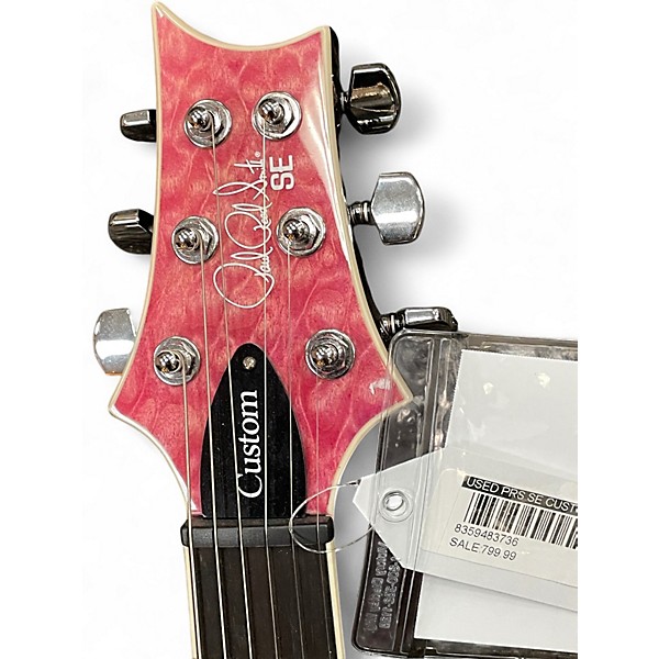 Used PRS SE Custom 24 Atomic Pink Solid Body Electric Guitar