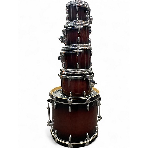 Used Gretsch Drums 5 Piece Renown Maple Cherry Burst Drum Kit