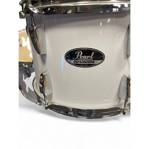 Used Pearl 5 Piece ROADSHOW PURE WHITE Drum Kit