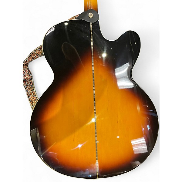 Used Epiphone J-200CE 2 Tone Sunburst Acoustic Electric Guitar