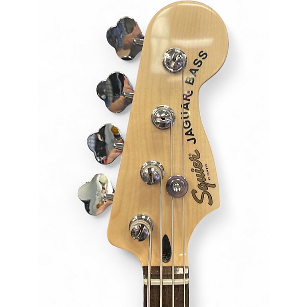 Used Squier AFFINITY SERIES JAGUAR BASS Charcoal FROST METALLIC Electric Bass Guitar