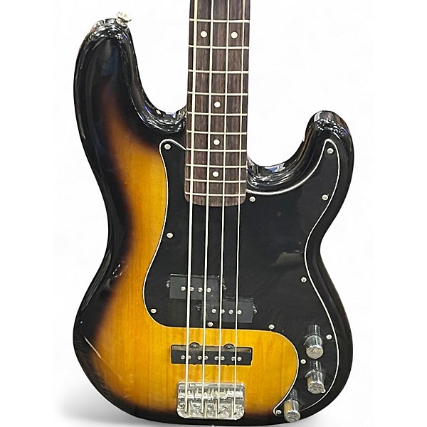 Used Squier Affinity Precision Bass Brown Sunburst Electric Bass Guitar