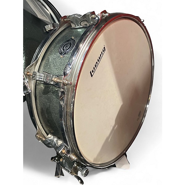 Used Ludwig 4 Piece Breakbeats By Questlove Metallic Aqua Marine Drum Kit