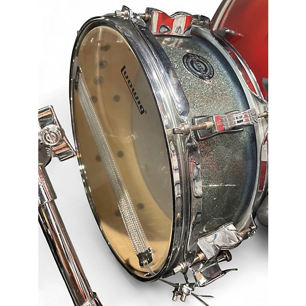 Used Ludwig 4 Piece Breakbeats By Questlove Metallic Aqua Marine Drum Kit