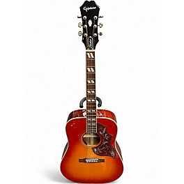 Used Epiphone Hummingbird Studio Heritage Cherry Sunburst Acoustic Electric Guitar