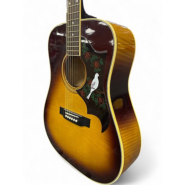 Used 1970s Alvarez 5024 Flamed Maple Sunburst Acoustic Guitar