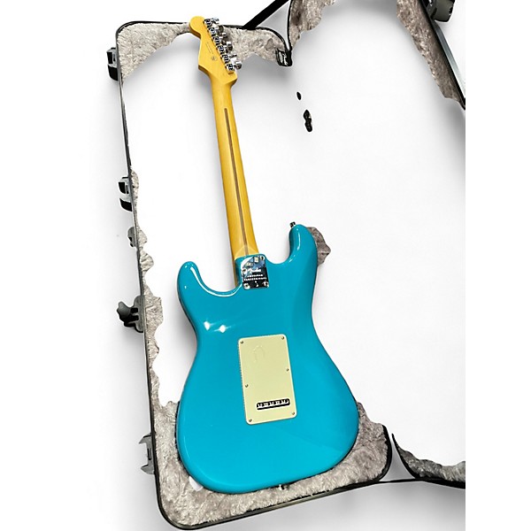 Used Fender American Professional II Stratocaster miami blue Solid Body Electric Guitar