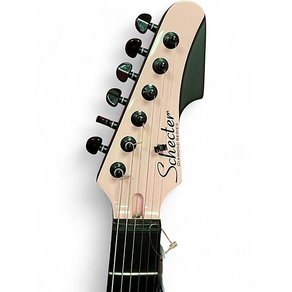 Used Schecter Guitar Research Machine Gun Kelly PT Pink Solid Body Electric Guitar