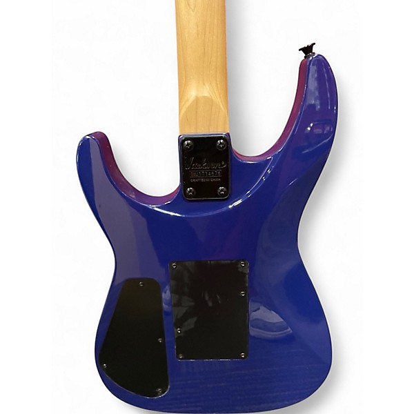 Used Jackson JS34Q Dinky Trans Blue Solid Body Electric Guitar
