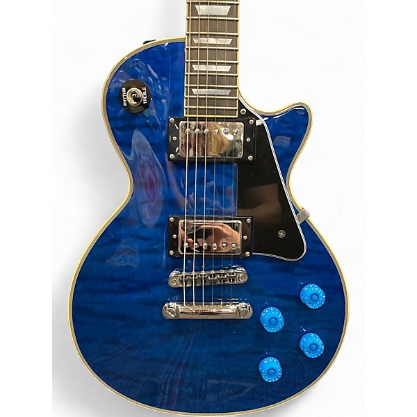 Used Agile AL-3100MCC Trans Blue Solid Body Electric Guitar