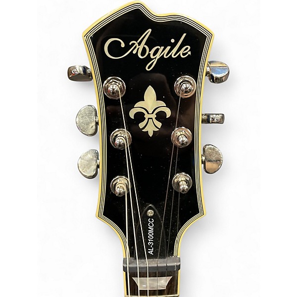 Used Agile AL-3100MCC Trans Blue Solid Body Electric Guitar