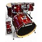 Used Yamaha 5 Piece Stage Custom Darkl Red Drum Kit thumbnail