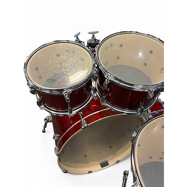 Used Yamaha 5 Piece Stage Custom Darkl Red Drum Kit