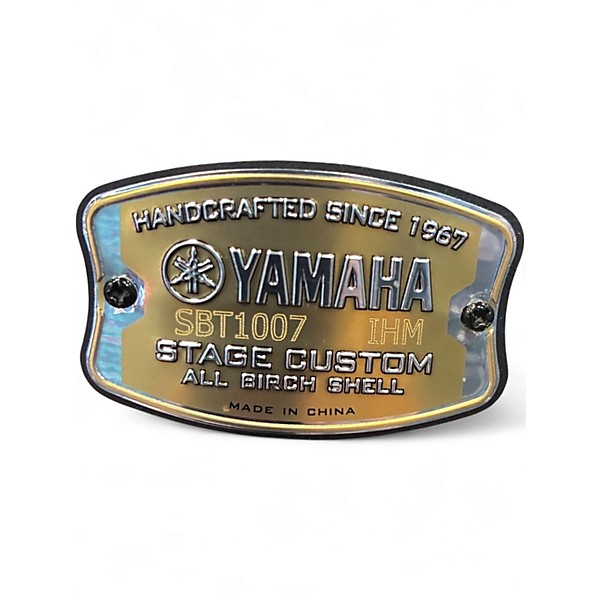 Used Yamaha 5 Piece Stage Custom Darkl Red Drum Kit