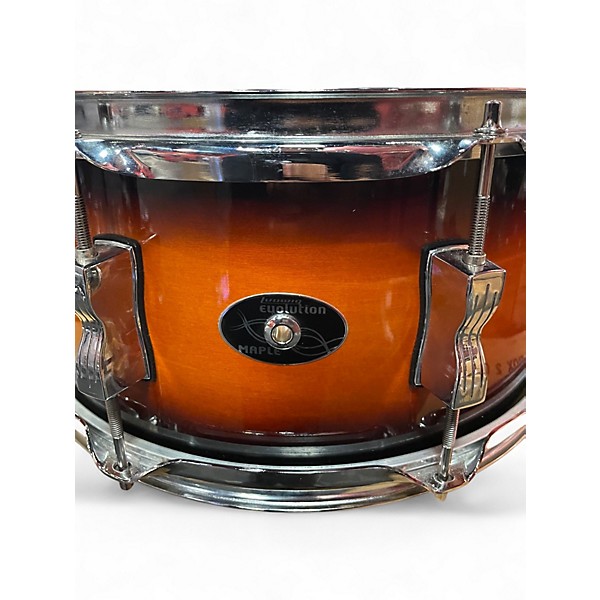 Used Ludwig 6 Piece EVOLUTION MAPLE 2 Color Sunburst Drum Kit