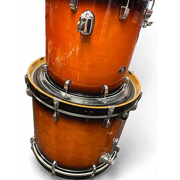 Used Ludwig 6 Piece EVOLUTION MAPLE 2 Color Sunburst Drum Kit