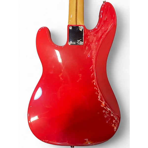 Used Fender Vintera 50s Precision Bass Fiesta Red Electric Bass Guitar