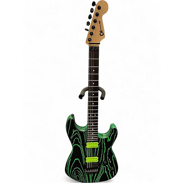 Used Charvel Pro Mod San Dimas HH HT green Solid Body Electric Guitar