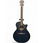 Used Ibanez AE100 Grand Auditorium Dark Tide Blue Flat Acoustic Electric Guitar thumbnail