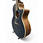 Used Ibanez AE100 Grand Auditorium Dark Tide Blue Flat Acoustic Electric Guitar