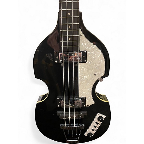 Used Hofner Ignition Series Black Hollow Body Electric Guitar