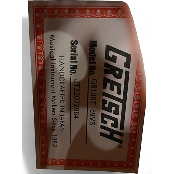 Used Gretsch Guitars G6136T 59VS WHITE Hollow Body Electric Guitar