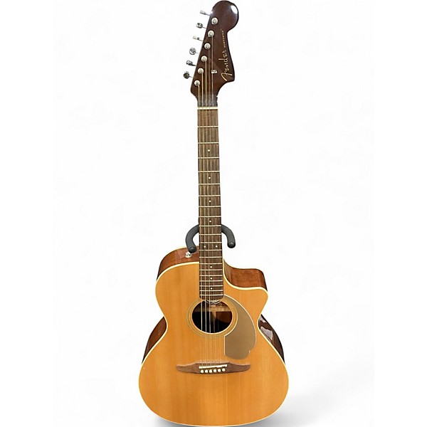 Used Fender Newporter Player Natural Acoustic Electric Guitar