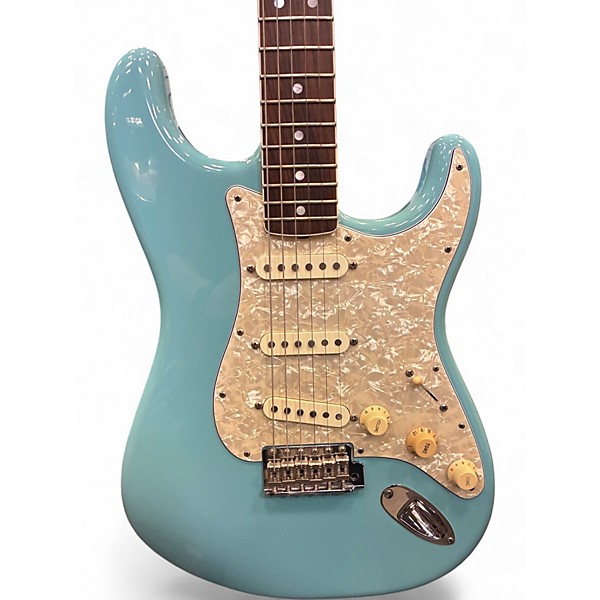 Used 2018 Fender Artist Series Eric Johnson Stratocaster Tropical Turquoise Solid Body Electric Guitar