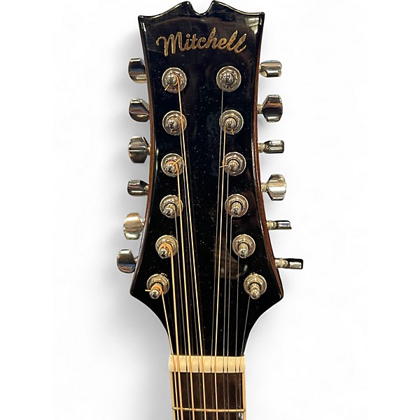 Used Mitchell D120S-12E Natural 12 String Acoustic Guitar